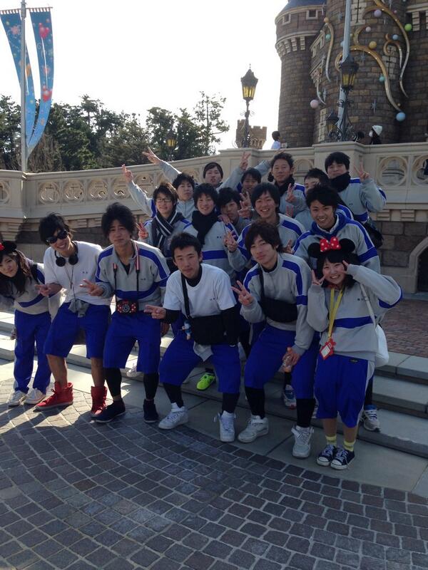 サッカー部でディズニーなう！瀬谷西ジャージ最高だろ♡