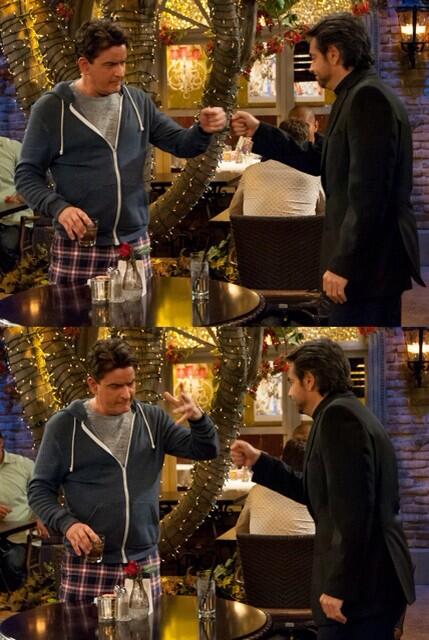 EugenioDerbez's tweet photo. No te pierdas hoy 9:30 pm Anger Management con Charlie Sheen por FX (EUA) http://t.co/WTZkGA5ryw