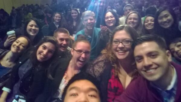 hmmoy's tweet photo. With @amsanational leaders at #amsacon to kick things off! Crazy! http://t.co/WwMr9IXgO8