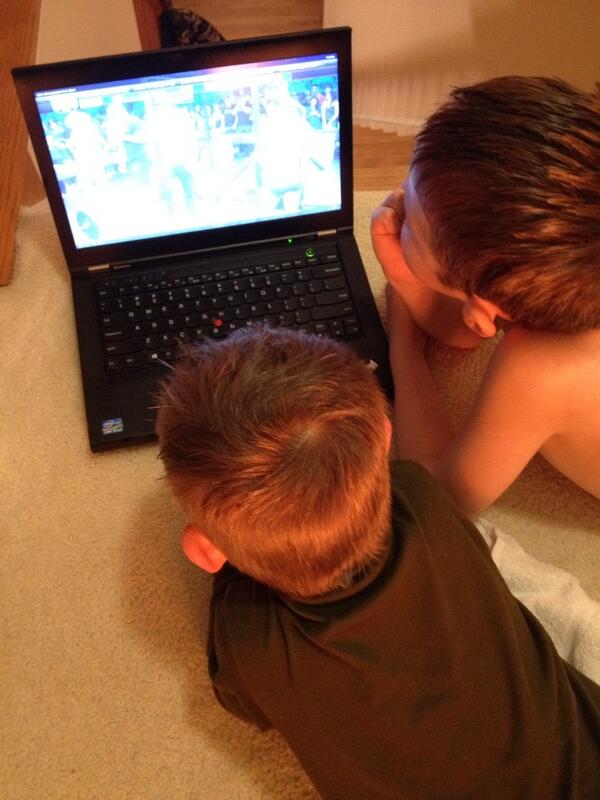 Watching 14.2 announcement with my 3 and 7 year old future Crossfitters!  <a href="/CrossFit/">CrossFit</a> #crossfitgames #crossfitamplify