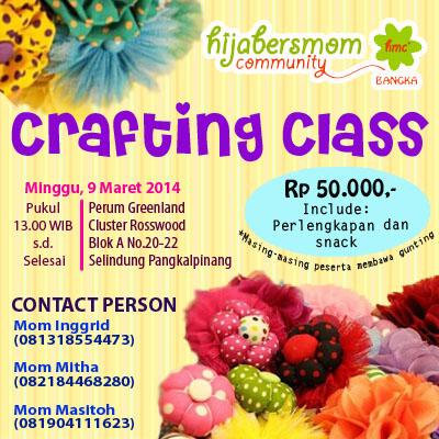 HmC_Bangka's tweet photo. Crafting Class... http://t.co/G4tcVkxP0K