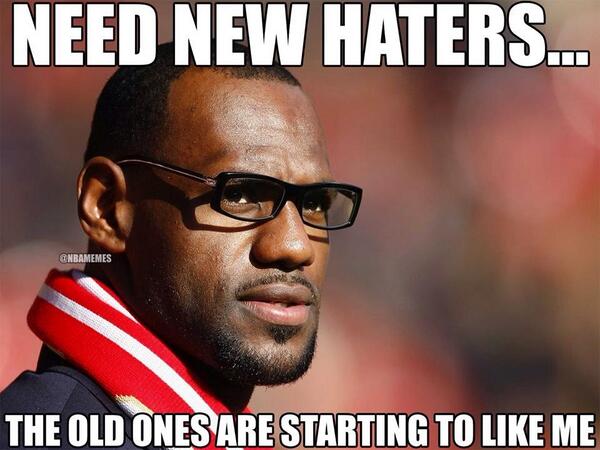 BasketballPics's tweet photo. Lebron needs new haters! http://t.co/gvgMmrjTuG