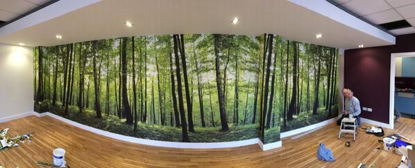 NJRWorkspace's tweet image. #tektura digital print in panorama style installed by NJR Coolpsace