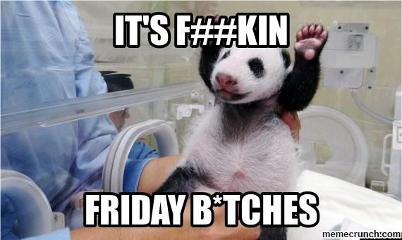 Oew yeah! Let's rockin' panda roll! #TGIF #goodmorning