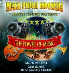 agpeduli's tweet photo. Acara Musisi peduli Kelud. Minggu 9 Maret @foundry8 . Akan tampil beberapa artis lintas generasi. Don't Miss It http://t.co/UXTmKyOzZL