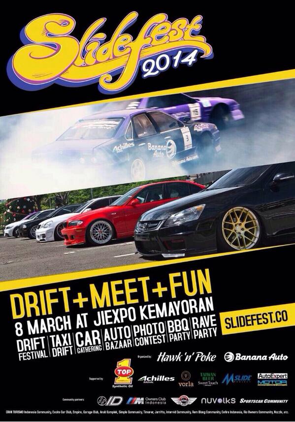 ogeenx's tweet photo. Seleding.."@MajalahMOTOR: Anak mobil bangettt mana suaraanyaa, bro!?? Besok melipir ke Slidefest 2014 by @hawknpoke http://t.co/jEjlZOrI5S"