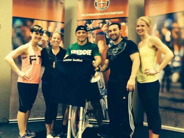 FITTRX's tweet photo. Certified! Congrats to our trainers. #schwinn #fittrx #crazyfun http://t.co/LlwYSSWR2g