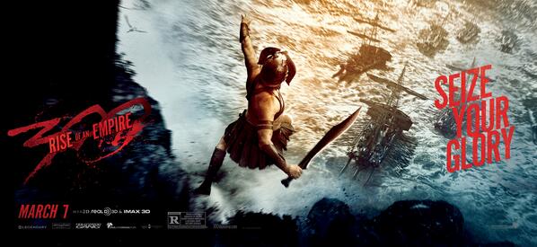 warnerbros's tweet photo. The 300 will be avenged. RT if you’re ready to SEIZE YOUR GLORY! #300Movie #NowPlaying http://t.co/YsZ6qjyNCn