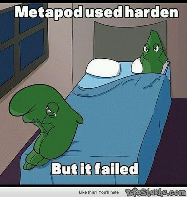 RedNWhiteUnite's tweet image. #MetapodProblems poor guy :(