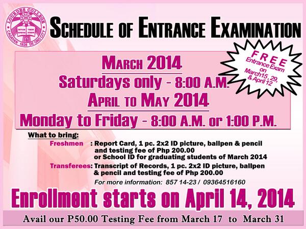 Lourdes College Cdo On Twitter Grab The Chance To Take The Lcat