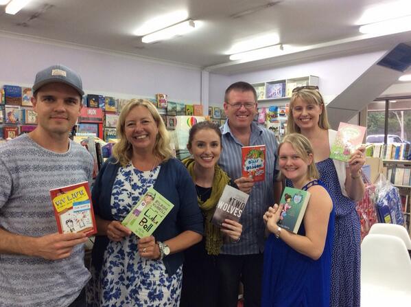 FiveSensesEd's tweet photo. Thanks @randomhouseau @tristanbancks @JacquelineHarve Tony Flowers &amp; Belinda Murrell, great talk! http://t.co/Fz9eRkfch5