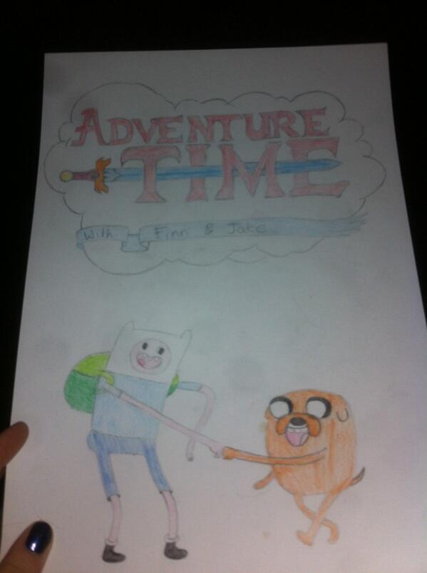 Was pretty tired when I did this hah! 

I love adventure time thoughhhh!!

<a href="/AdventureTime_/">Finn and Jake</a>