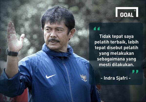 GOAL_ID's tweet photo. Mendapat penghargaan pelatih terbaik dari KOI, ini kata Indra Sjafri. #GoalQuote http://t.co/hZyer4dPz5 http://t.co/8IGWzvDZQB