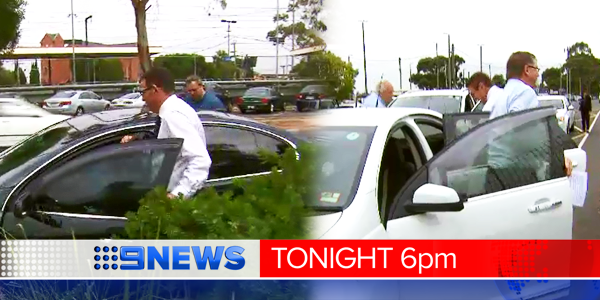 9NewsMelb's tweet photo. The @Vic_Premier and @DanielAndrewsMP arrived in cars to promote public transport. @AllanRaskall reports in #9NewsAt6 http://t.co/XIuAjSwvRF