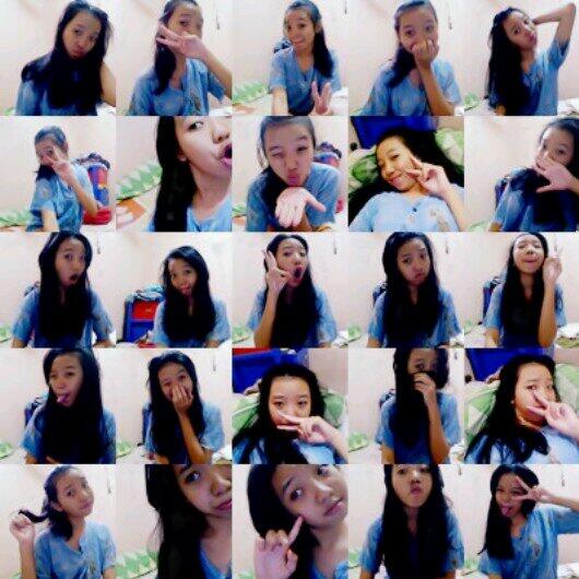 Salshaabilaa_04's tweet photo. Haha"@FansKiw_Kiw: Ikut gaya salsha @salshaabilaa @AdrSalsha_ @salshaabilaa_04 http://t.co/SThRCV80jM"