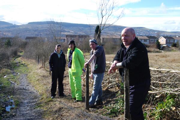 _SHARE_Project_'s tweet image. Our MTCBC Volunteers have been taking part in some hedge laying. First stamp on their EHSPS passport. #SHAREproject