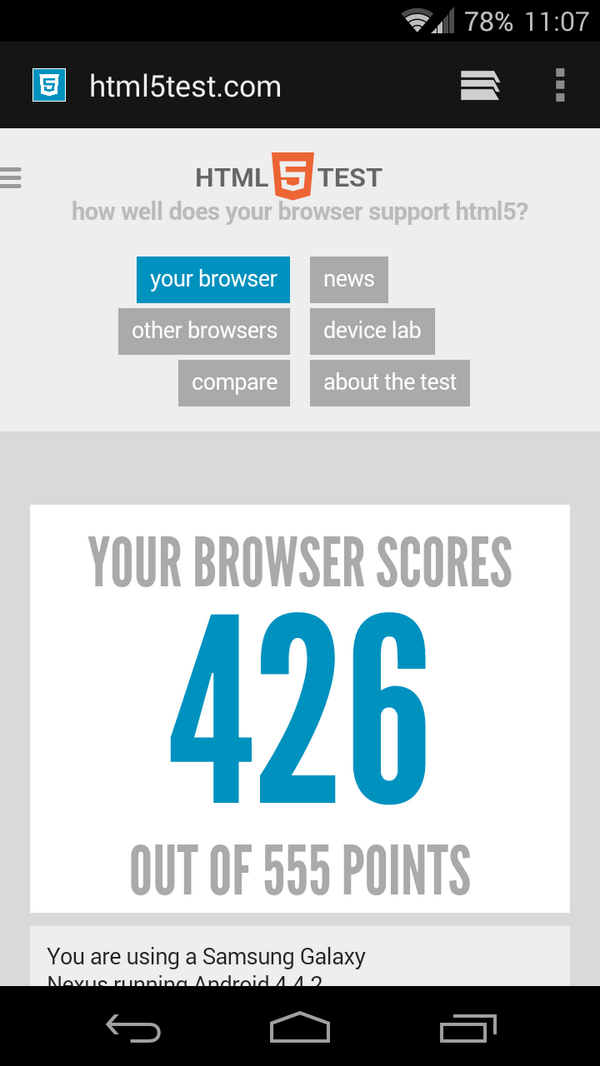 raphaelbussa's tweet image. #html5test on #GNexus