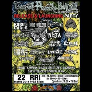 GRINDSICK MERCHS PRESENT : RELEASE AND LAUNCHING COMPILATION  "TANAH PESAKO BETUAH" AT RRI PRO2 SIPIN!!!