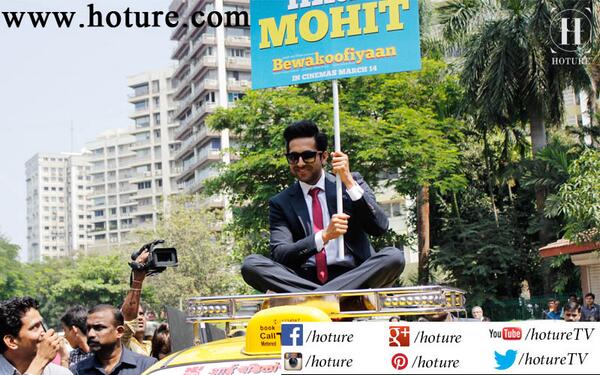 HotureTV's tweet photo. Total @Bewakoofiyan What was @ayushmannk doing on Mumbai roads?Find out soon #Hoture @Ayushmanniacs @Sonam_Ayushmann http://t.co/77ZLppEB0U