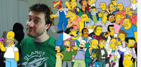 ecuavisa's tweet photo. El imitador de 33 personajes de los Simpsons arrasa en Internet http://t.co/XRACpoAiE7 http://t.co/OsDRaQnOiR