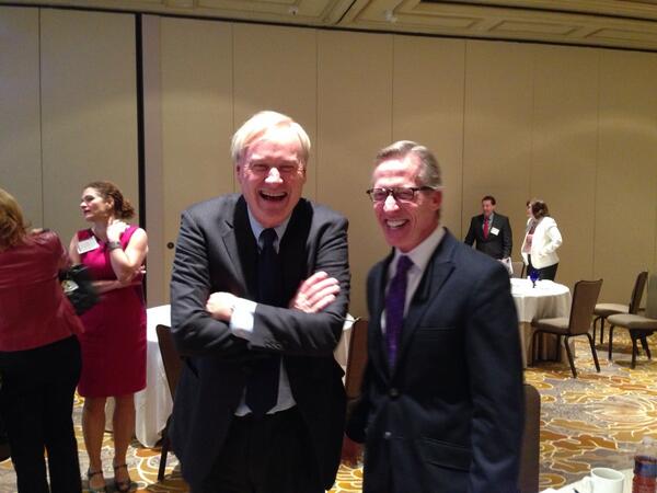lyonsden215's tweet image. Sharing a laugh with @ChrisMathews at the #AAFASummit14. He wowed the crowd with his insights &amp;amp; humor #slacksareback