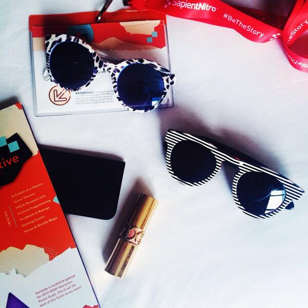 neimanmarcus's tweet photo. We're ready for day 1 of #SXSWi. What @illesteva sunglasses should we wear? #NMatSXSW #OnTheCUSP http://t.co/86mTa0L6la