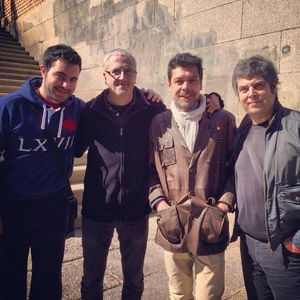 Esta mañana, de ruta por #Toledo con Kepa Junkera y Hevia. Con <a href="/albertoLopezMig/">Alberto López Miguel</a> y <a href="/Luisbausa/">Luis Rodriguez Bausa</a> ¡grandes!