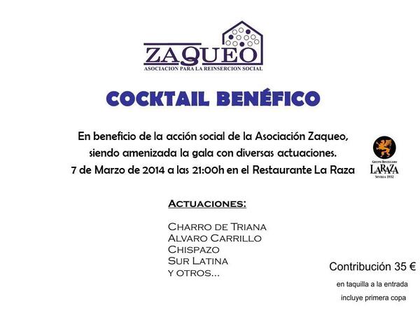 ¡Llega nuestra V Gala Benéfica para la #reinserción social! A las 21h arrancamos en @GrupoLaRaza ¡RT! <a href="/elcorreoweb/">El Correo de Andalucía</a>