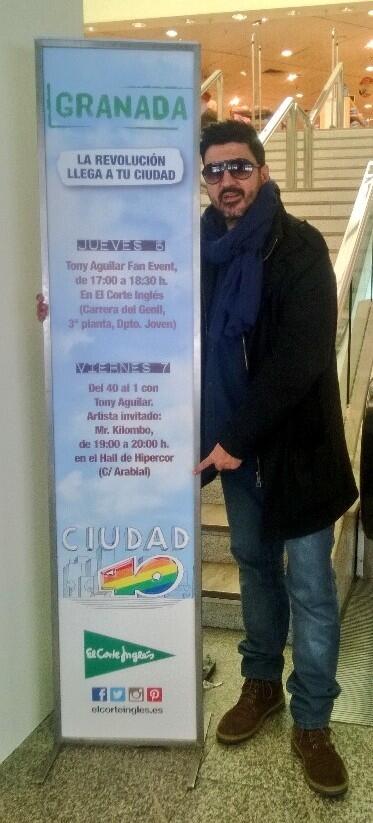 HOY... 19h... DEL40AL1... Desde @hipercor #Ciudad40 GRANADA!!!