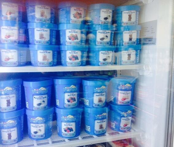 SwiftSupp's tweet photo. Freezer full of High Protein FrozenYogurt Ready for the Sun! @yogland http://t.co/v3ViGmrIjm