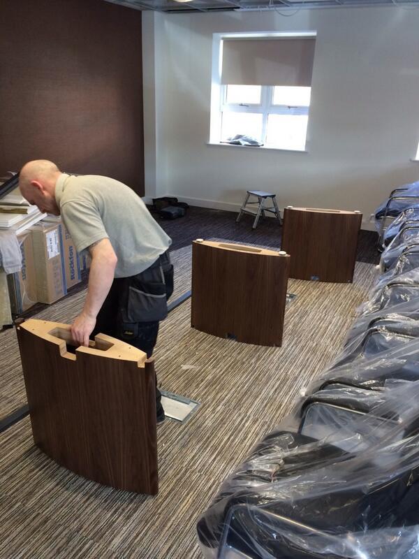 NJRWorkspace's tweet image. Sven #boardroom table installation by NJR Coolspace