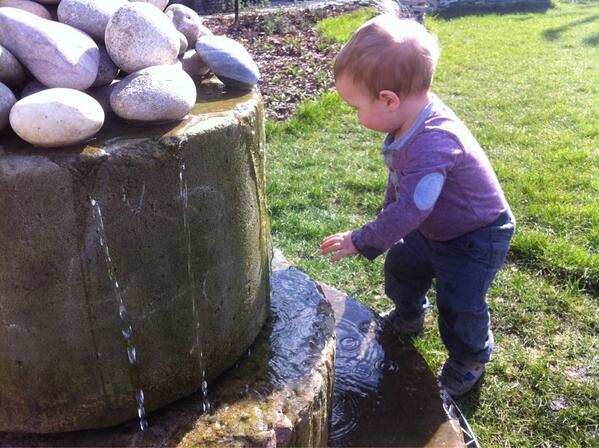 MLBCGarden's tweet photo. And water feature on http://t.co/IxsPEzcENx