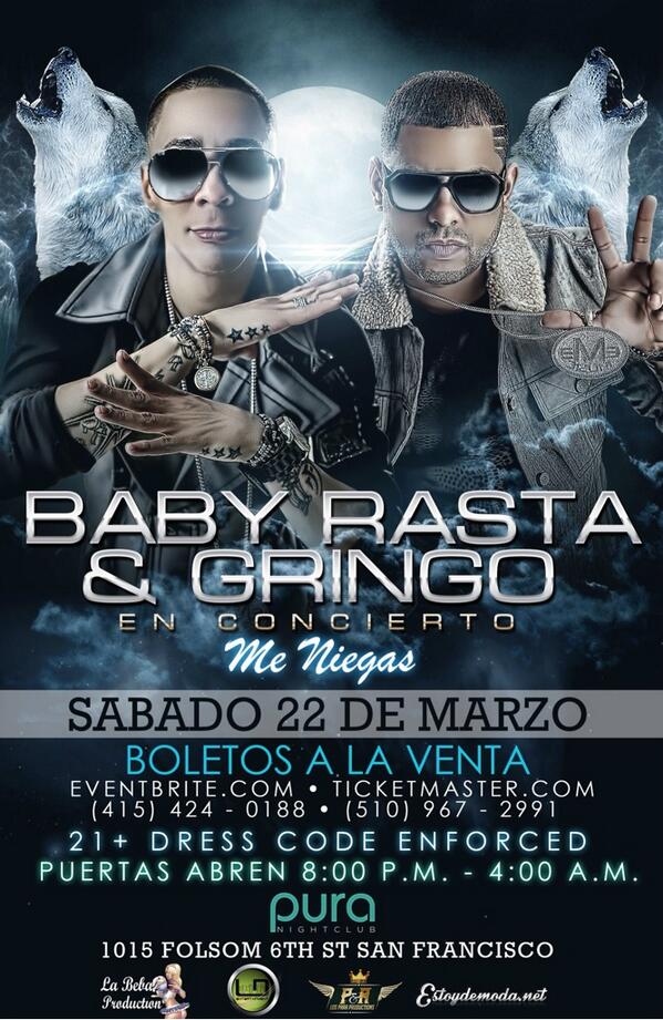 BabyRastaGringo's tweet photo. Este 22 de Marzo los esperamos en SAN FRANCISCO, CA. http://t.co/sQdrpnIcvS