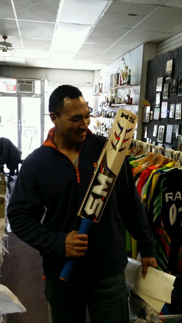 cricketzoneusa's tweet photo. Former WI player in Adam Sandford visit our retail location yesterday Cricket Zone &amp; Trophy World , using SM Pintu http://t.co/VVEhbFodoO