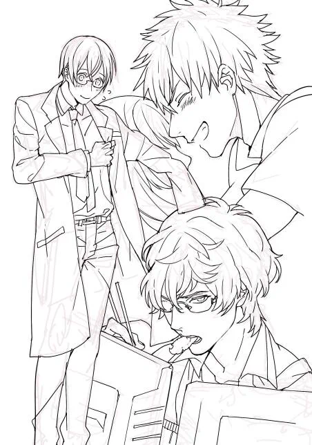 厳選なるアミダくじの結果 のBF(仮)塗り絵です 
