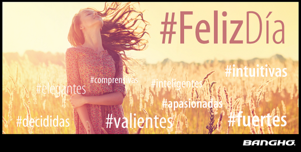 BanghoAr's tweet photo. #apasionadas #intuitivas #valientes #comprensivas #divertidas ¡Mañana es el Día de la Mujer! #FelizDía a ellas http://t.co/4oZ75nx6YN