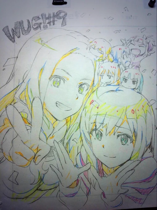 Wake Up,Girls! 9話、4分の1作画監督で参加させていただきました。本日25:23〜テレ東で放送だと思います。よろしくお願いしまーす('・_・`) 