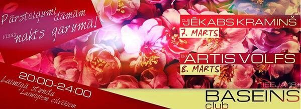 klubsbaseins's tweet photo. 8.marta svinības sākas jau šovakar,pie pogām @Jekabs_Kramins http://t.co/W3rXPgRINj