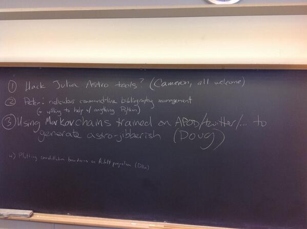 SeamlessAstro's tweet photo. #cfahackday project board getting going... http://t.co/k7PsVjO5ca