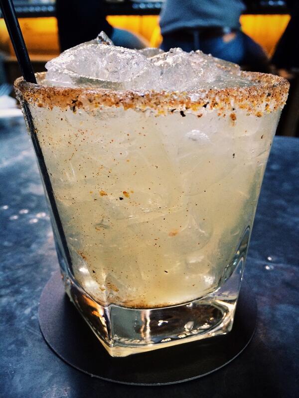 LoneStarAllston's tweet photo. Tried our El Diablo Margarita?

It's devilishly spicy. ;)

Tequila Reposado, mezcal, jalapeño &amp; habanero agave syrup. http://t.co/3w7BBb5xPd