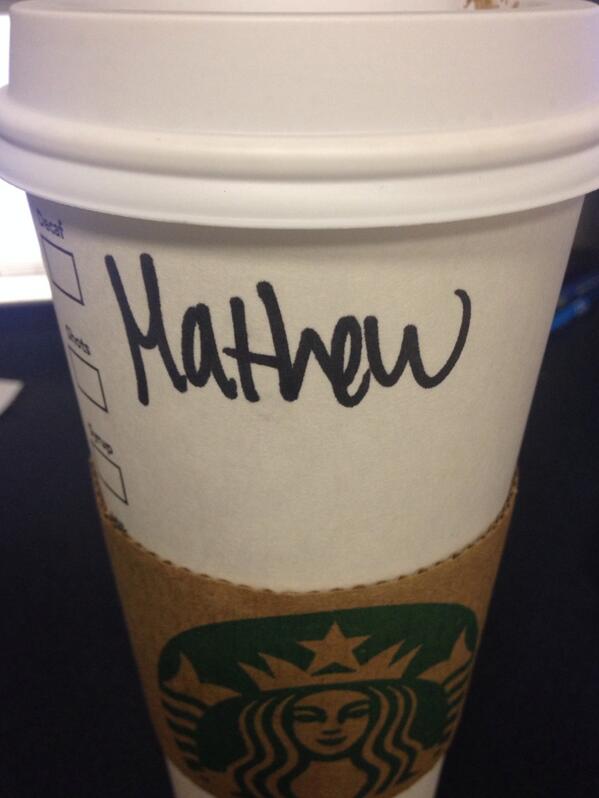 1440Golf's tweet photo. You know it's going to be a good day when the @Starbucks Barista spells your name right!! #withonet http://t.co/CzFJS9KHTv