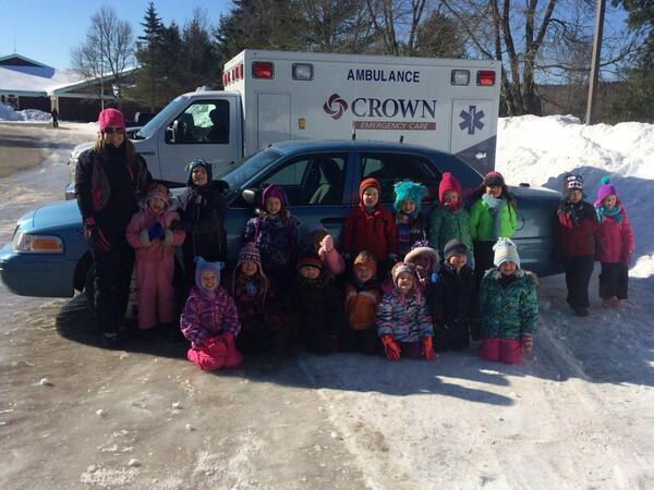 MEStatePolice's tweet photo. Central Aroostook students checking out a MSP cruiser during the Winterfest Public Safety Day in Mars Hill. #MSP_F http://t.co/bSaRtSvhTZ