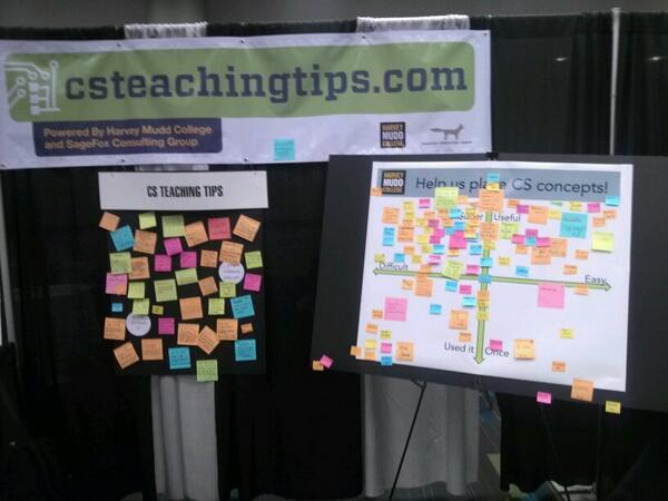 CSTeachingTips's tweet image. Lots of great arguments about the difficulty/usefulness of cs concepts! #sigcse2014 end of day 2 -a pretty full board