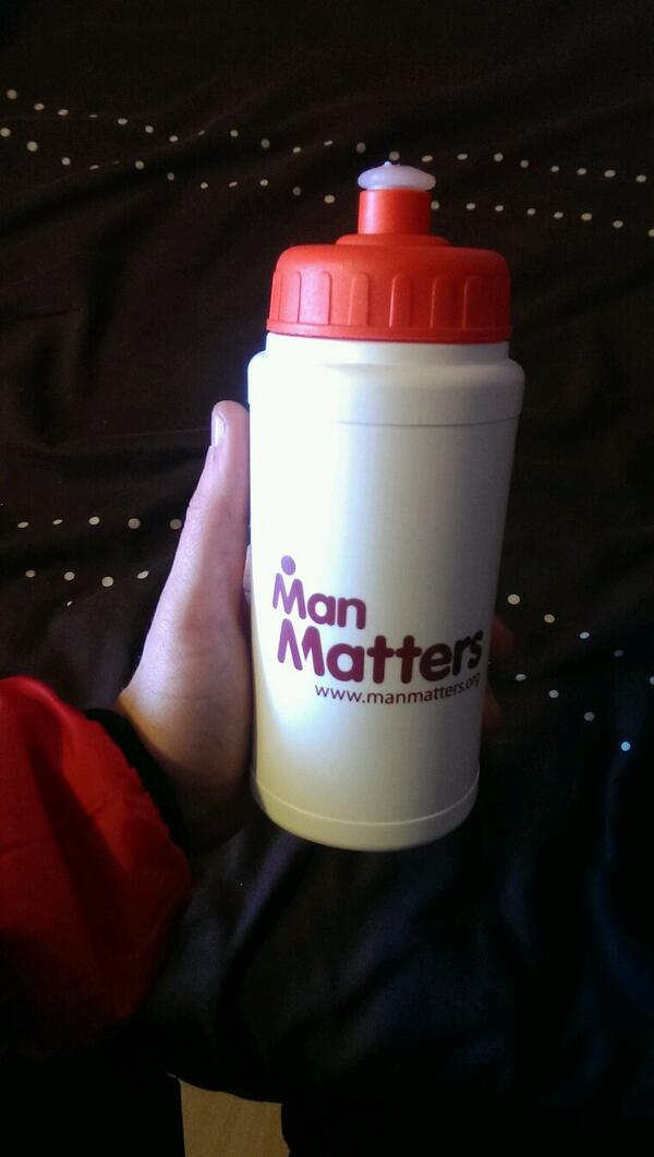 Physical Exercise is Linked to Emotional Wellbeing. Thanks to @ManMattersUK for the Free Water Bottle for my Gym Bag