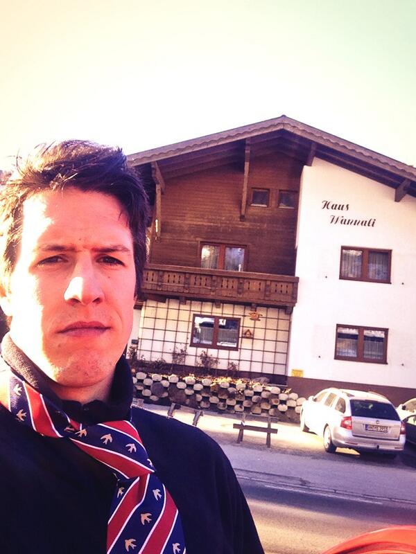 skiworldrecord's tweet image. I then skied St Anton wearing a @WFCOfficial tie from @TieClubcouk! Thanks again for your support. #skiworldrecord