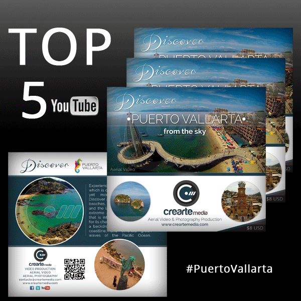 CrearteMedia's tweet photo. El vídeo aéreo de #PuertoVallarta con más impacto siendo de los 5 vídes más vistos #youtube.¡Disponible ahora en DVD! http://t.co/ZJEejG5NQy