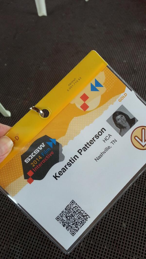 kearstin99's tweet image. Just picked up my 2014 @sxsw badge. Heading to @sethmeyers taping soon. #IntellectuallyStimulating