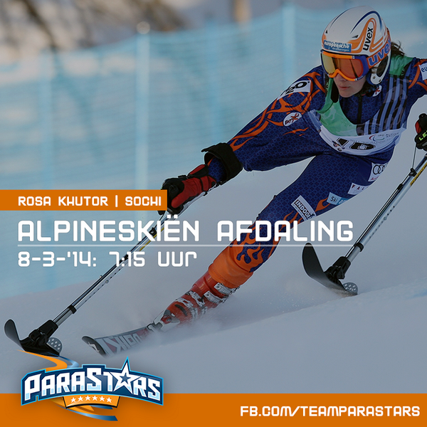 Teamparastars's tweet photo. Zaterdag 8-03 om 07:15: @AnnaJochemsen in @Sochi2014. Volg het live op http://t.co/SRpGEZoXu5 http://t.co/8MLSEQQoNs