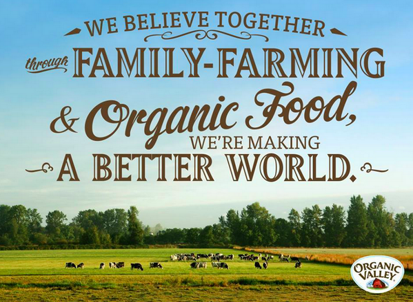 Words of gratitude from <a href="/OrganicValley/">Organic Valley</a>. #GrassUp for family-farming, organic food and the making of a better world!