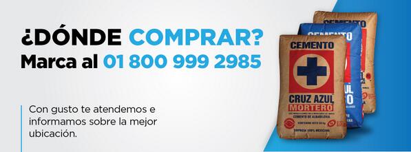 CruzAzulCemento's tweet photo. ¿DONDE COMPRAR? Marca al 01 800 999 2985 #MKTCruzAzul http://t.co/zufFPMf1Oc